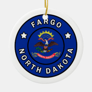 Fargo North Dakota Julgransprydnad Keramik