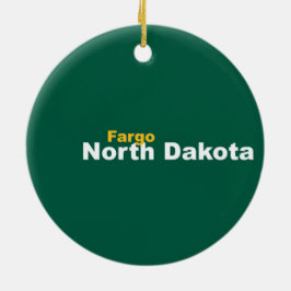 Fargo North Dakota prydnad Julgransprydnad Keramik