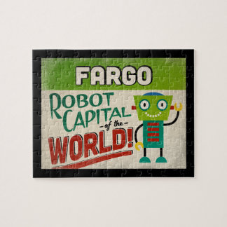 Fargo North Dakota Robot - Funny Vintage Pussel