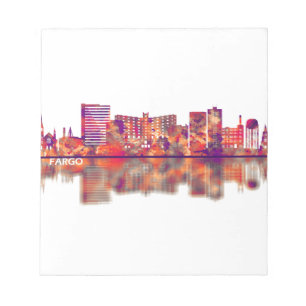 Fargo North Dakota Skyline Anteckningsblock