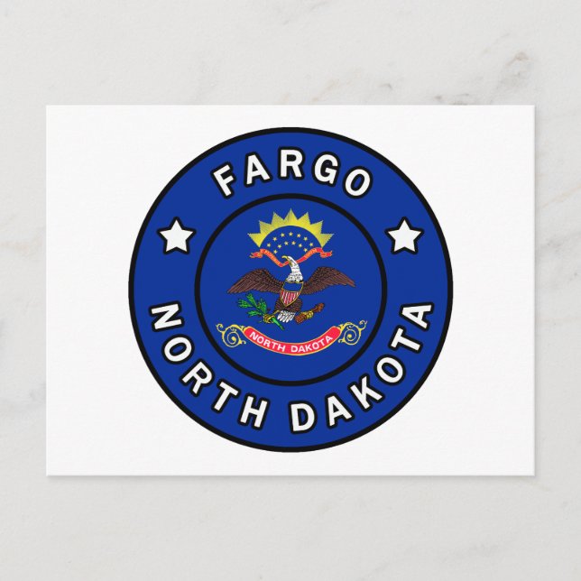Fargo North Dakota Vykort (Framsida)