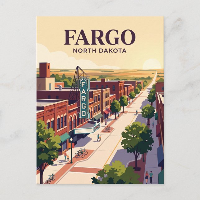 Fargo, North Dakota Vykort (Framsida)
