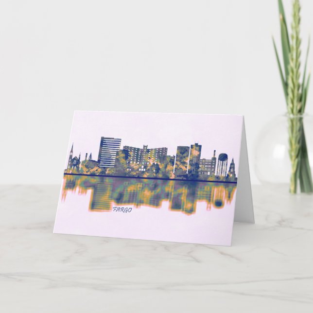 Fargo Skyline Helgkort (Framsida)