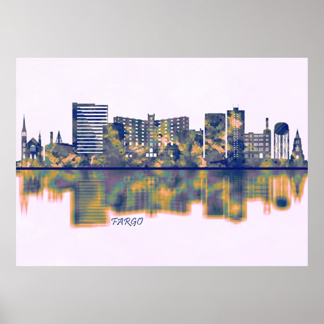 Fargo Skyline Poster (Framsidan)