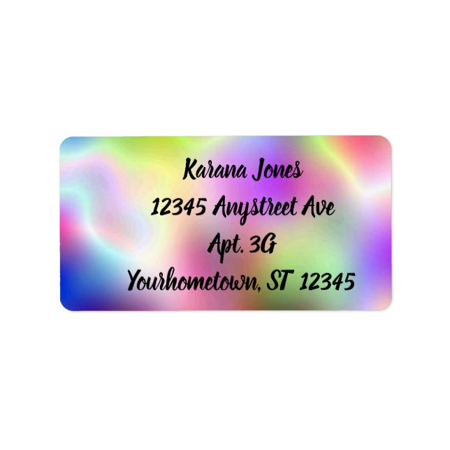 Färgolja Adressetikett (Framsidan)