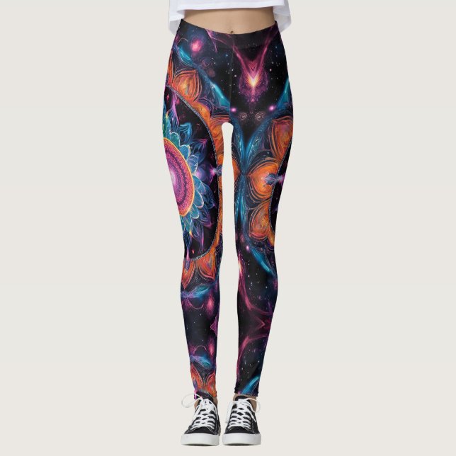 Färgområde Mandala Leggings (Framsida)