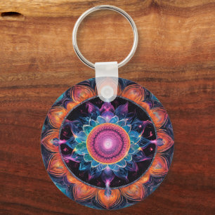 Färgområde Mandala Nyckelring