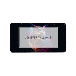 Färgområde Uggla Adressetikett