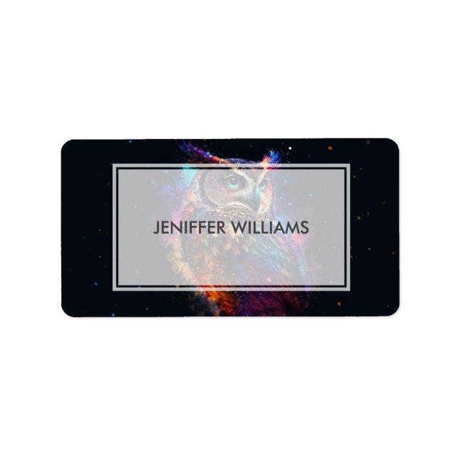 Färgområde Uggla Adressetikett (Framsidan)