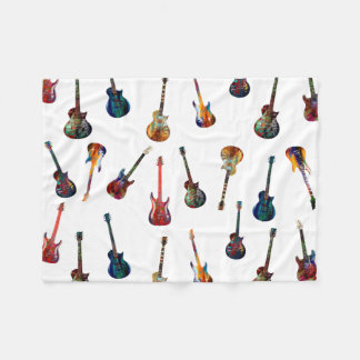 Färgorienterad gitarr fleecefilt