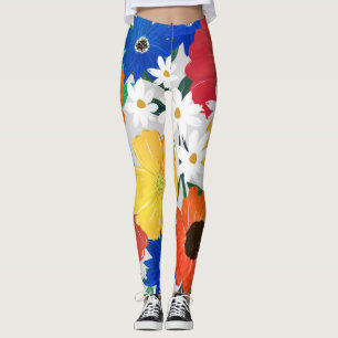 Färgorientering för Blommigt i Vår, Girdesign Leggings