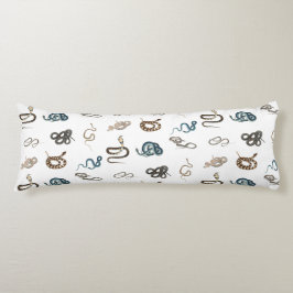 Färgormar Retile Animal Mönster Kroppskudde