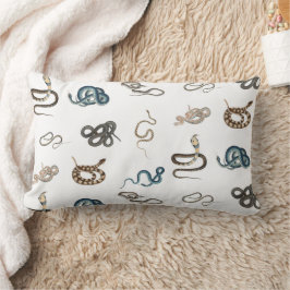 Färgormar Retile Animal Mönster Lumbarkudde