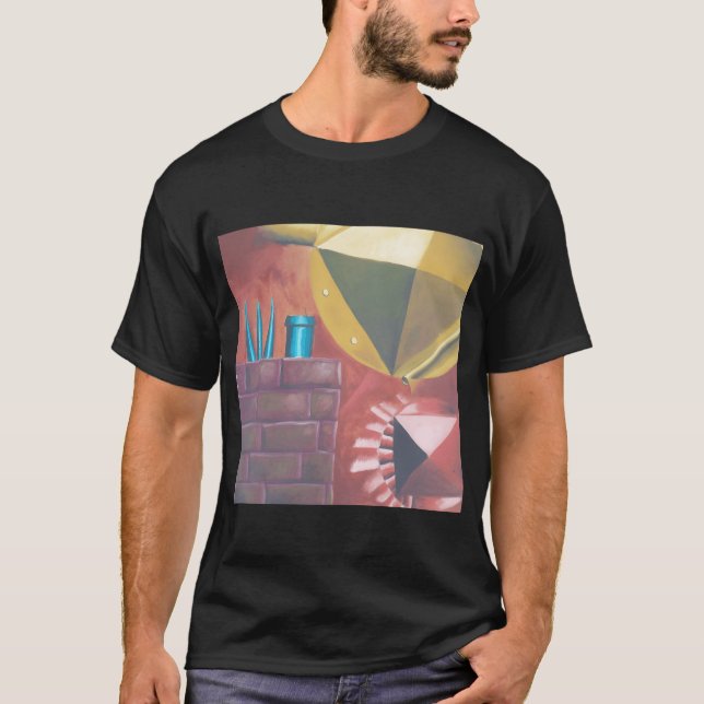 Färgövertoningar, målningspojke t shirt (Framsida)