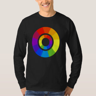 Färgpalett Cirkel Måla Målare Lärare Design T Shirt