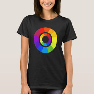 Färgpalett Cirkel Måla Målare Lärare Design T Shirt