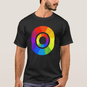 Färgpalett Cirkel Måla Målare Lärare Design T Shirt