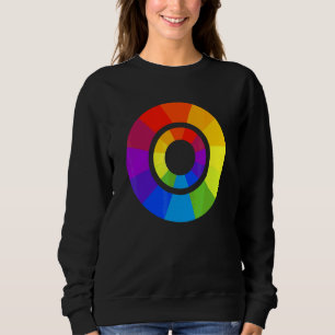 Färgpalett Cirkel Måla Målare Lärare Design T Shirt