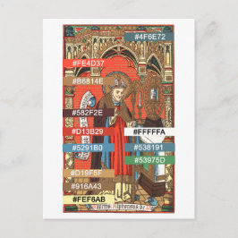 Färgpalett för St. Alphonsus Liguori (SAU 039) Vykort