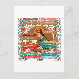 Färgpalett för St. Louis IX kungen (BK 065) P Vykort