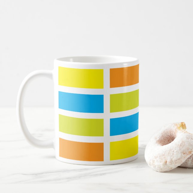 Färgpalett Konst Kaffemugg (Med munk)