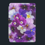 Färgpaneler, Söt Flowers, iPad Mini Skydd<br><div class="desc">Färgrutor,  söt blommor i lera,  lila,  vinklar och vita</div>