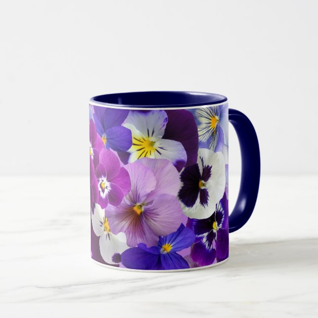 Färgpaneler, Söt Flowers, Mugg (Framsida höger)