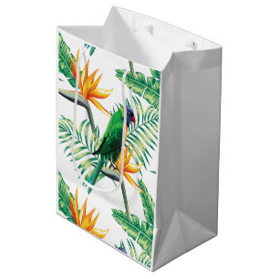 Färgpapegoja och blommor Mönster