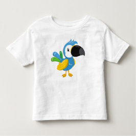 Färgpapegoja, tropisk papegoja, grädda papegoja t shirt