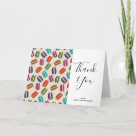 Färgparisiska makaroner Mönster födelsedagstack Kort