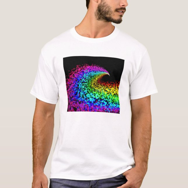 Färgpartiklar T Shirt (Framsida)