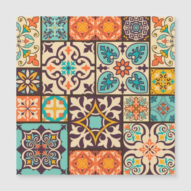 Färgpatchwork Islam Motifs Tile (Framsida)