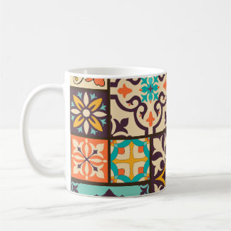 Färgpatchwork Islam Motifs Tile Kaffemugg
