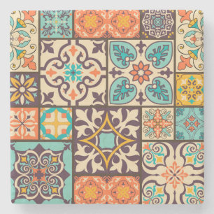 Färgpatchwork Islam Motifs Tile Stenunderlägg