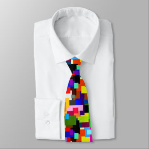 Färgpatchwork Lagrar Modern Abstrakt Slips