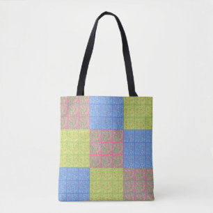 Färgpatchwork quilt mönster tygkasse