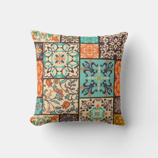 Färgpatchwork Tile: Islamic Majolica Motifs Kudde