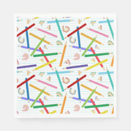 Färgpenna Mönster Pappersservett