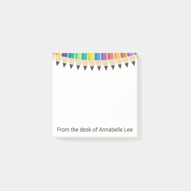 Färgpennabylte Post-it Block (Framsida)