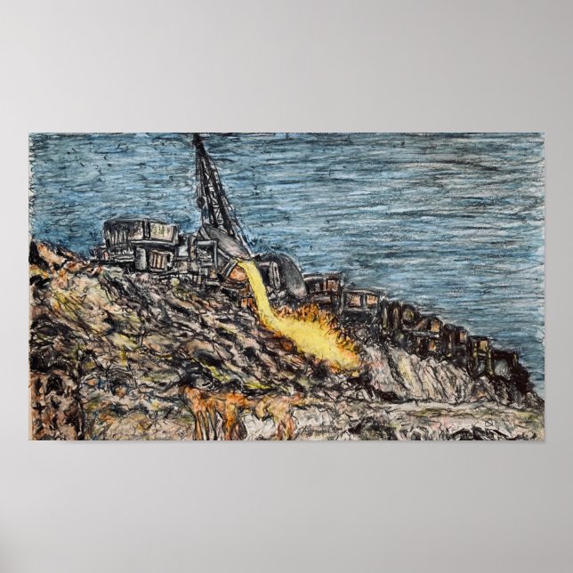 färgpennan "Brown's Dump - Väster Mifflin" Poster (Framsidan)