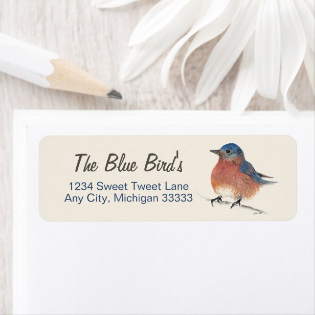 Färgpennanteckning för bläckstråle returadress etikett (Insitu)