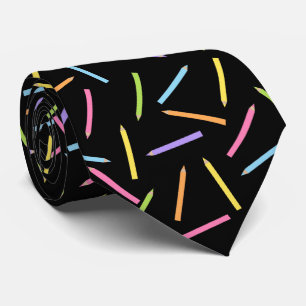 Färgpennor Black Neck Tie Slips