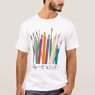 Färgpennor & borstar tee