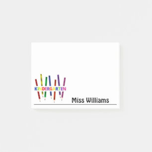 Färgpennor dagis Lärare Post-it Block