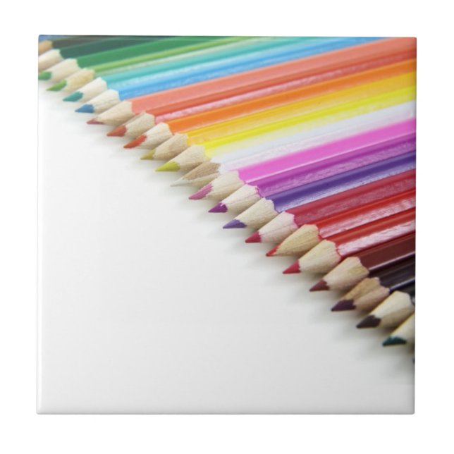 Färgpennor, keramiskt plattor kakelplatta (Framsidan)