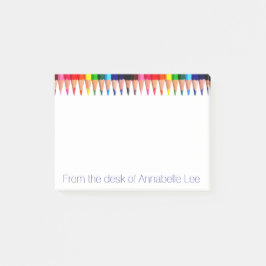 Färgpennor Post-it Block