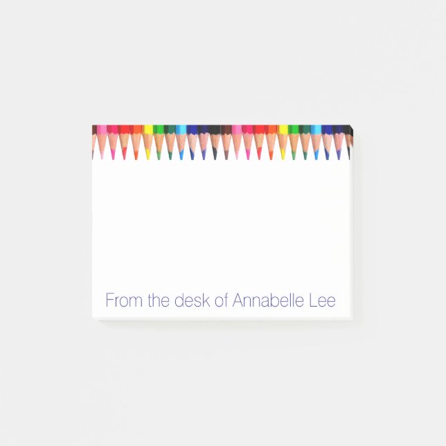 Färgpennor Post-it Block (Framsida)