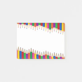 Färgpennor Post-it Block