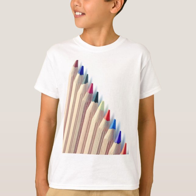 Färgpennor T Shirt (Framsida)