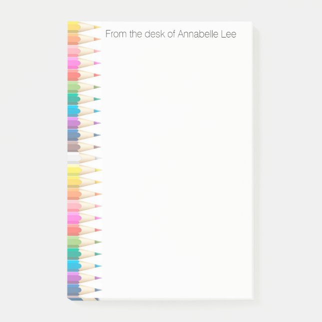 Färgpennor tänder 3 post-it block (Framsida)